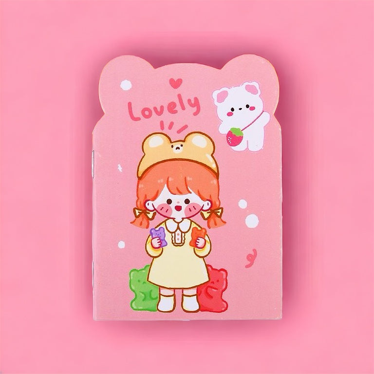 4 piezas Cuaderno Pequeño Dibujos Animados Kawaii