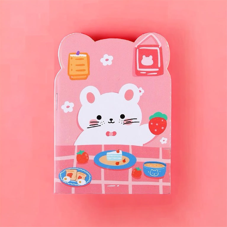 4 piezas Cuaderno Pequeño Dibujos Animados Kawaii