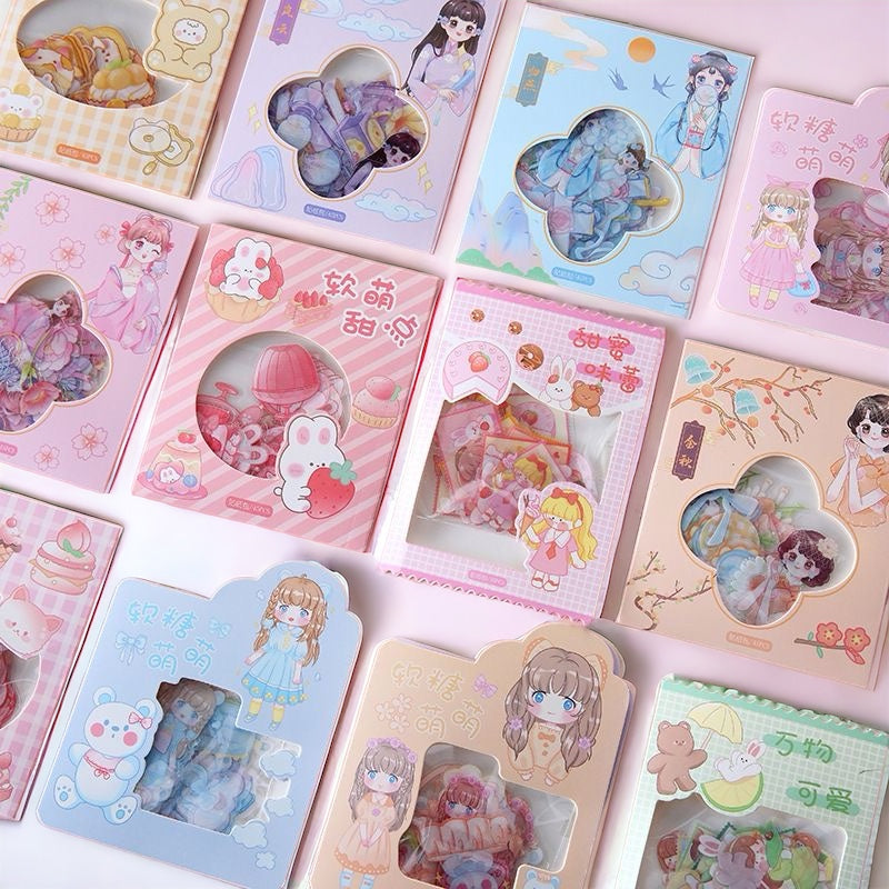 1 pieza Pegatinas con diseños kawaii