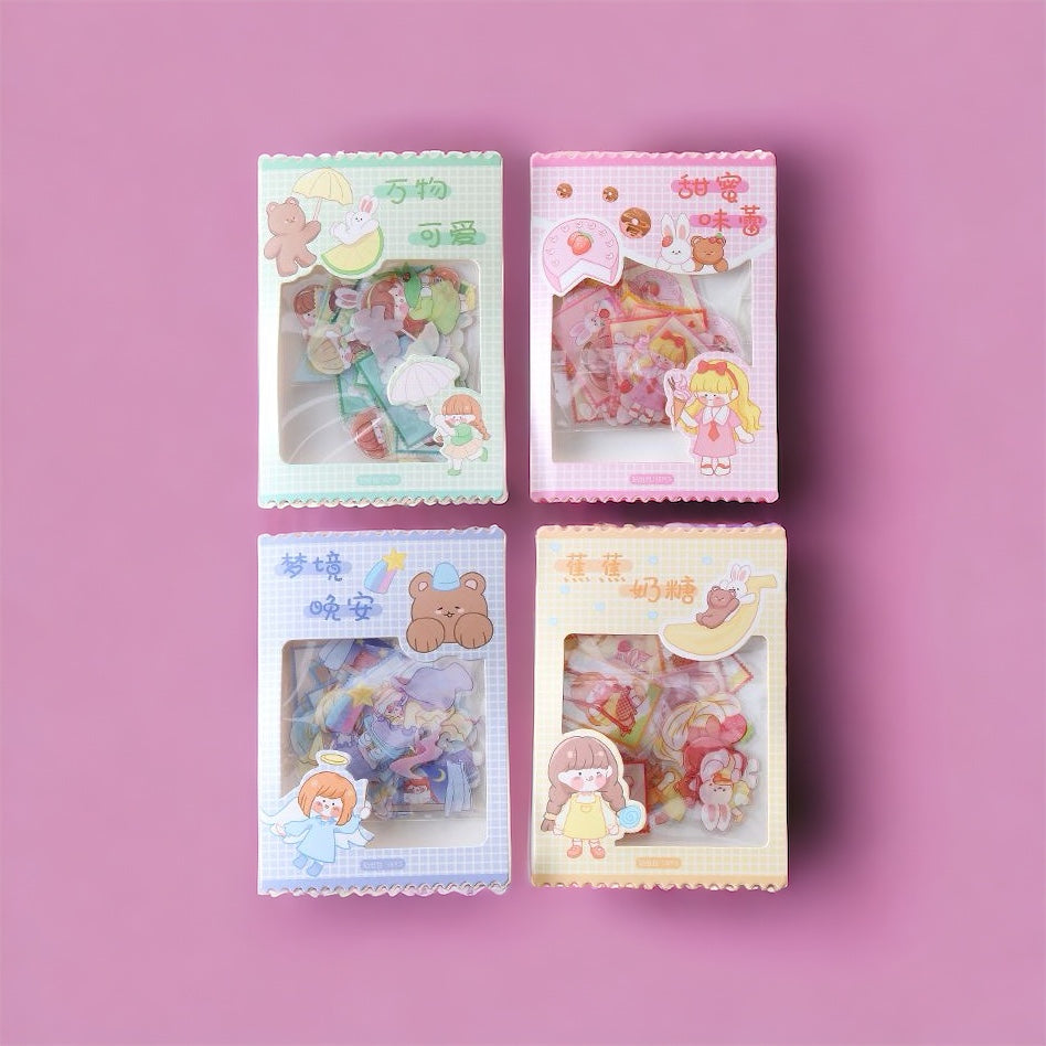 1 pieza Pegatinas con diseños kawaii