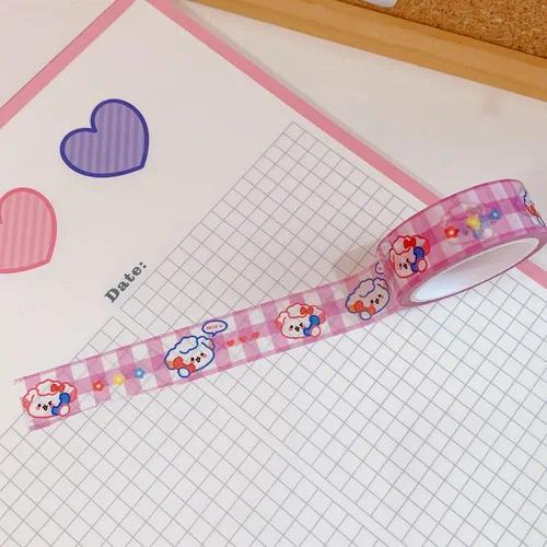 Washi Tape Cachorro Rosa Cinta Decorativa